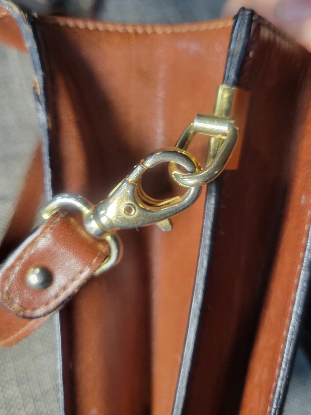 Vintage Lancel Paris Brown Leather Crossbody Shoulder Bag Made in Italy - Picture 9 of 12